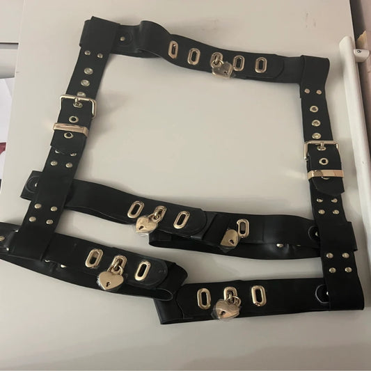 "LOVE LOCKED" Double Leg Harness