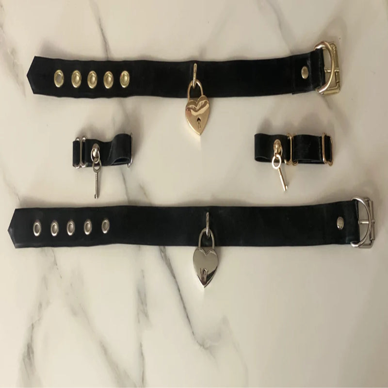 "LOVE LOCKED" Heart Padlock Choker