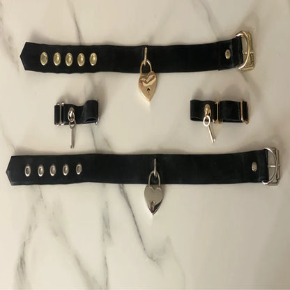 "LOVE LOCKED" Heart Padlock Choker