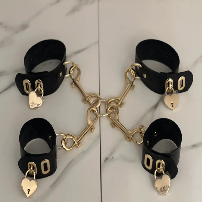 "LOVE LOCKED" Wrist & Ankle Cuffs