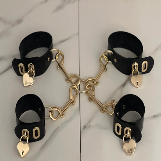 "LOVE LOCKED" Wrist & Ankle Cuffs